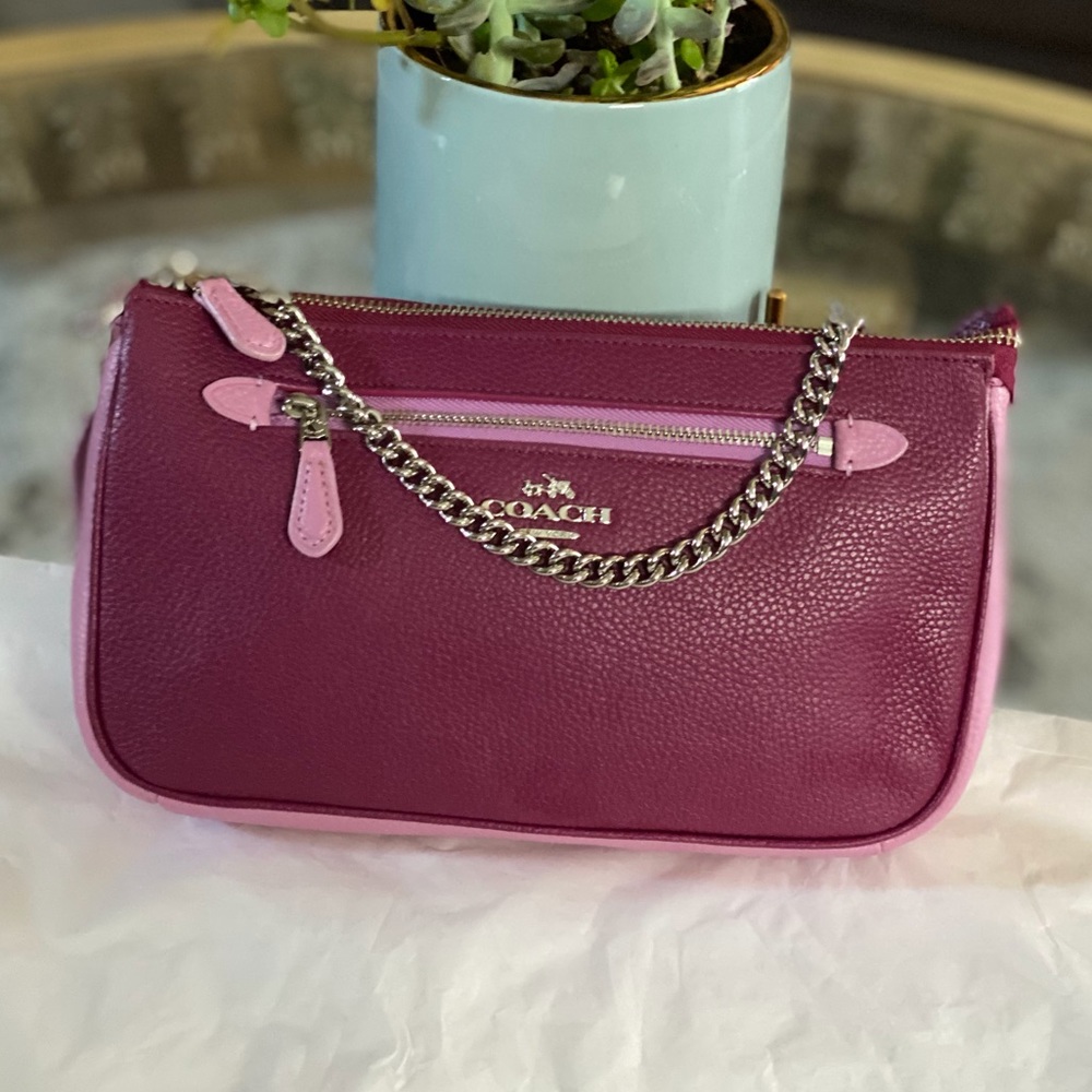 NOLITA WRISTLET 24 IN COLORBLOCK LEATHER